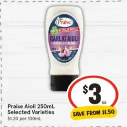 IGA Praise Aioli offer