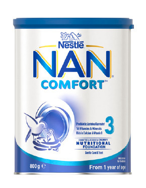 BIG W Nestle nan comfort stage 3 milk drink 800g offer