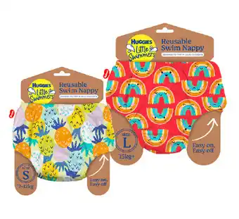 BIG W Huggies reusable assorted swim nappies offer