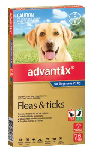 Good Price Pharmacy Advantix extra large dog 25kg 6 pack offer
