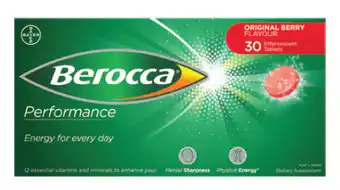 Good Price Pharmacy Berocca performance original berry effervescent 30 tablets offer