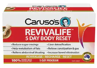 Good Price Pharmacy Caruso’s revivalife 5-day reset kit offer