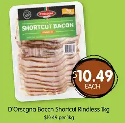 Spudshed D'Orsogna Bacon Shortcut Rindless offer