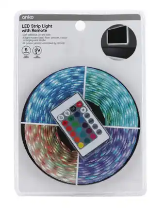 Kmart 5m led strip light with remote offer