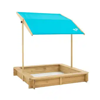 Fsc certified wooden sandpit with canopy