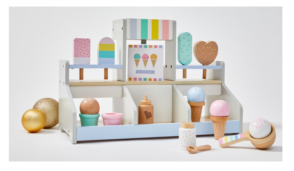 Wooden icecream shop playset offer at Kmart
