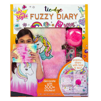 Just my style tie dye fuzzy diary