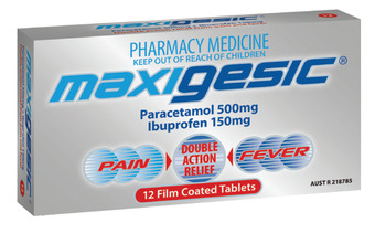 Malouf Pharmacies Maxigesic 12 tablets offer
