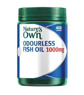 Malouf Pharmacies Nature’s own odourless fish oil 1000mg 400 capsules offer
