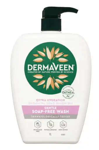 Malouf Pharmacies Dermaveen extra hydration gentle soap-free wash 1l offer