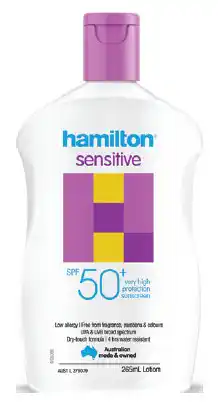 Hamilton sensitive lotion spf50+ 265ml