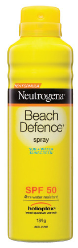 Neutrogena beach defence sunscreen spray spf50 184g