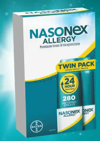Malouf Pharmacies Nasonex allergy nasal spray twin pack 2x140 dose offer