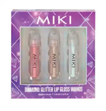 Miki diamond glitter lip gloss wands 7.5ml