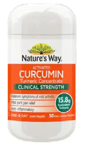 Star Discount Chemist Nature's way activated curcumin turmeric concentrate clinical strength 30 film coated tablets offer