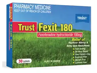 Star Discount Chemist Trust fexit tab 180mg 30 tablets offer