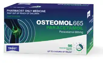 Star Discount Chemist Trust osteomol 665 paracetamol 96 tablets offer