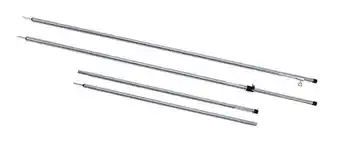 Extendable galvanised tent pole