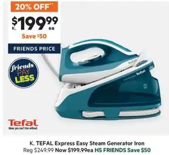 Harris Scarfe TEFAL Express Easy Steam Generator Iron offer