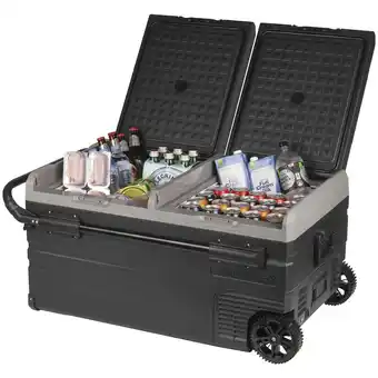 Road Tech Marine Brass monkey low profile dual zone portable fridge/ freezer - 95l 138 cans offer