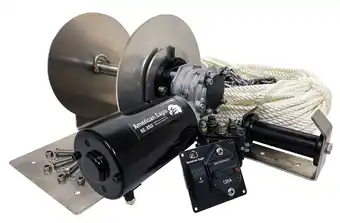 Road Tech Marine American eagle anchor drum winch kit - 1000w offer