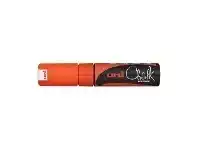 Officeworks Uni Liquid Chalk Marker Chisel Tip Fluoro Orange offer