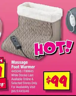 JB Hi-Fi Massage Foot Warmer offer
