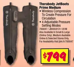 JB Hi-Fi Therabody JetBoots Prime Medium offer