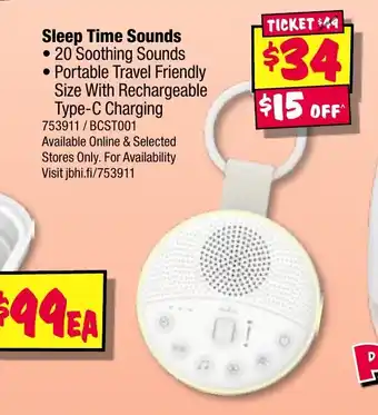 JB Hi-Fi Sleep Time Sounds offer