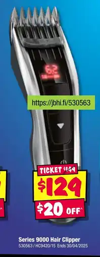 JB Hi-Fi Series 9000 Hair Clipper offer