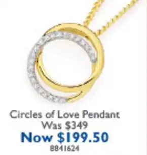 Prouds Circles of Love Pendant offer