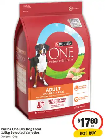 IGA Purina One Dry Dog Food offer
