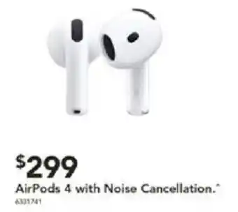 Harvey Norman AirPods 4 with Noise Cancellation offer
