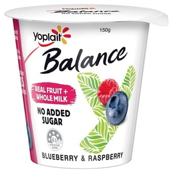 IGA Yoplait Balance No Added Sugar Yoghurt 150g Selected Varieties offer