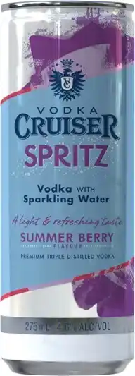 IGA Vodka Cruiser Spritz 4.6% 4 Pack offer