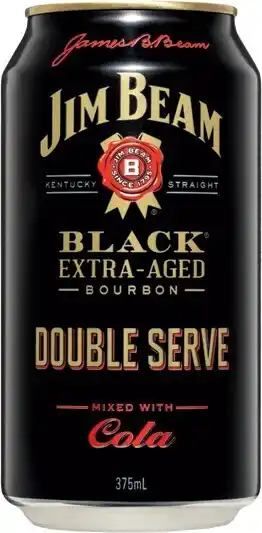 IGA Jim Beam Black Double Serve 6.9% 4 Pack offer