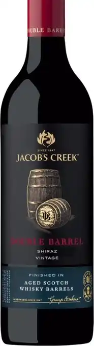 IGA Jacobu2019s Creek Double Barrel 750mL Varieties offer