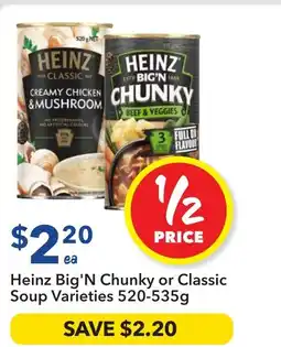 Ritchies Big'N Chunky or Classic Soup Varieties offer