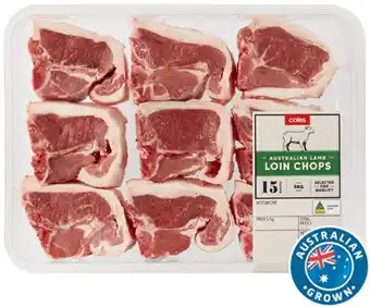 Coles Coles Australian Lamb Loin Chops offer