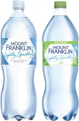 Coles Mt Franklin Lightly Sparkling Water 1.25 Litre offer