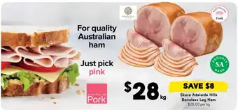 Drakes Skara Adelaide Hills Boneless Leg Ham offer