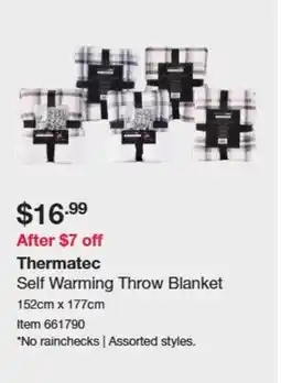 Costco Self Warming Throw Blanket offer