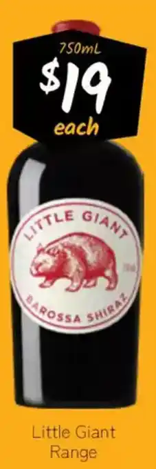 Cellarbrations Little Giant Range offer