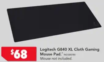 Harvey Norman Logitech G840 XL Cloth Gaming Mouse Pad offer