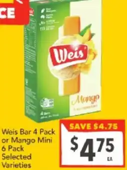 Weis Bar or Mango Mini