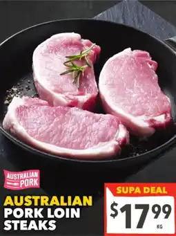 Supa Valu Australian pork loin steaks offer