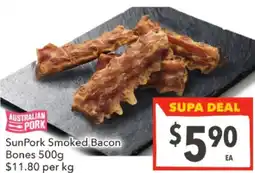 Supa Valu SunPork Smoked Bacon Bones offer