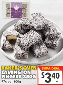 Baker's oven lamington fingers