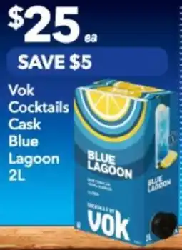 Vok Cocktails Cask Blue Lagoon