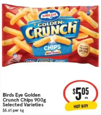 IGA Xpress Birds Eye Golden Crunch Chips offer